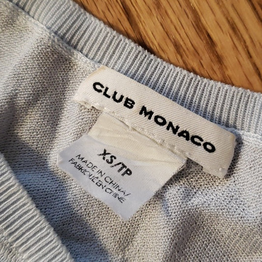 (XS) Club Monaco Pastel Oversized Shimmery Loose Fit Slightly Sheer Occasion