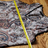 (S) White House Black Market Paisley Print Loose Fit Flowy Scalloped Edging