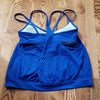 (S) Eyelet Activewear Swimwear Beach Shelf Bra Racerback Sports Lightweight