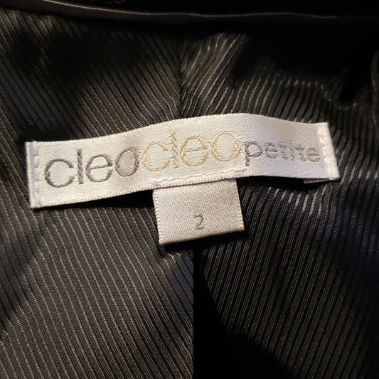 (2P) Cleo Cleo Petites Classic Blazer Business Black Tie Occasion Formal Work