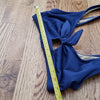 (M) Ribbed Keyhole Tie Front Seaborne Bikini Top Swimwear Beach Vacation