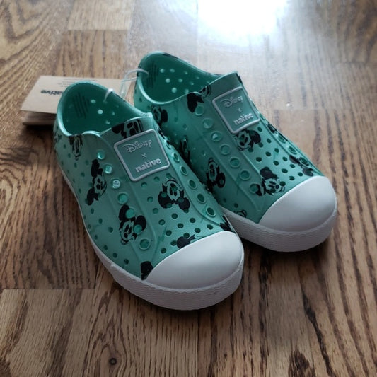 (C8) NWT Disney x Native Mickey Mouse Jefferson Print Kids Shoes Unisex