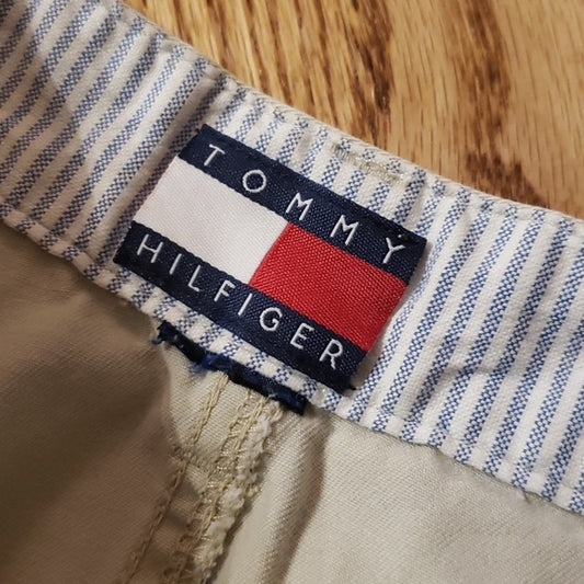 (L) Tommy Hilfiger Neutral Classic Casual Business Casual Office Workwear