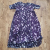 (XL) NWT FLYCURVY Floral Sheer Overlay Dress Full Skirt Wedding Formal Vacation