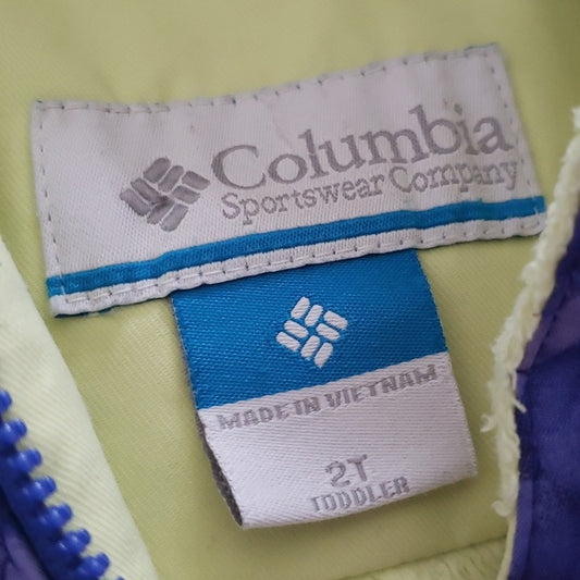 (2T) Columbia Toddler's 2 Piece Snowsuit Cozy Outdoor Waterproof Omni-Shield