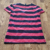 (S) Tommy Hilfiger Striped Floral Accent Casual Lightweight Comfortable Soft
