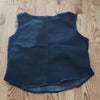 (S) Liz Claiborne Lizwear Denim Corset Style Crop Top Jean Western Retro