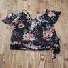 (S) BUFFALO David Bitton Floral Cold Shoulder Ruffle Fairycore Dainty