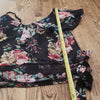 (S) BUFFALO David Bitton Floral Cold Shoulder Ruffle Fairycore Dainty