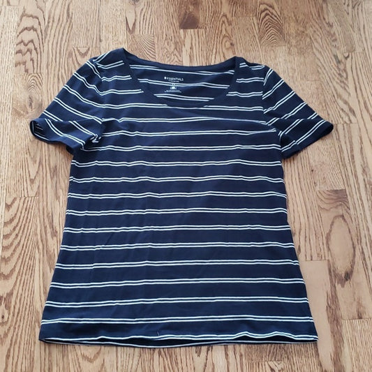 (S) R Essentials Striped Casual Fit Tee Loungewear Comfortable Classic
