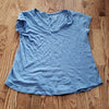 (S) GAP Lightweight Casual Easy Tee V Neck Solid Color Pastel Classic