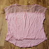 (M) Pastel Sheer Details Loose Fit Top Dainty Fairycore Feminine Relaxed Casual