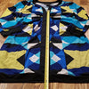 (M) Style & Co. Geometric Print Colorful Tunic Style Long Top Notch Neck
