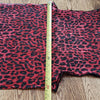 (M) Blouseworks by Venture III Leopard Print Turtleneck Sleeveless Pleated