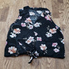 (M) Dynamite Floral Cropped Top Coastal Cowgirl Modern Western Floral Print