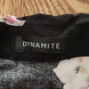 (M) Dynamite Floral Cropped Top Coastal Cowgirl Modern Western Floral Print