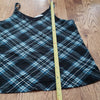 (M) Ricki's Plaid Print Tartan Cool Staple Accents Prarie V Neck Loose Fit Casua