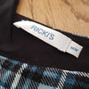 (M) Ricki's Plaid Print Tartan Cool Staple Accents Prarie V Neck Loose Fit Casua