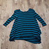 (M) Streetwear Society Striped Long Loose Fit Top Relaxed Loungewear Comfortable