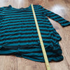 (M) Streetwear Society Striped Long Loose Fit Top Relaxed Loungewear Comfortable