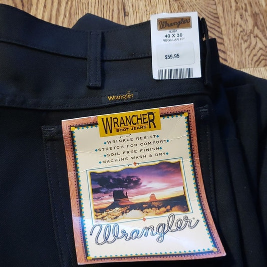 (40Wx30L) NWT Wrangler Wrancher Boot Jeans Wrinkle Resistant Comfort Stretch